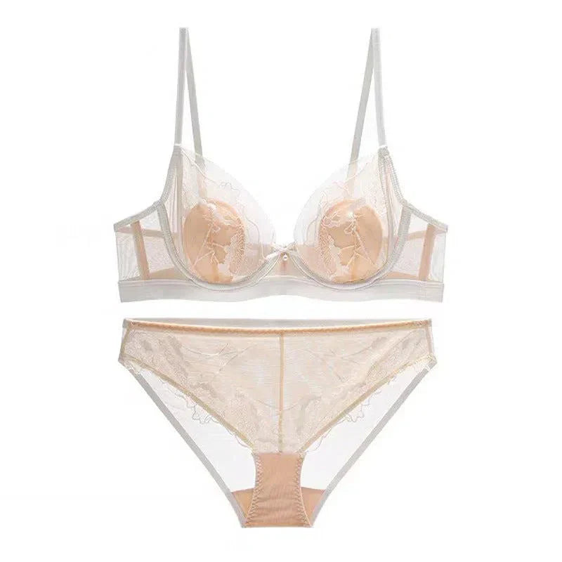 Nivara – Mesh floral – Lingerie set-10174860919111-Ivory Ombre