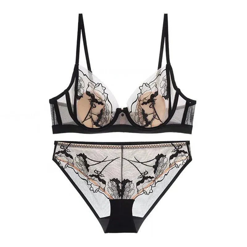 Nivara – Mesh floral – Lingerie set-10174860919111-Ivory Ombre