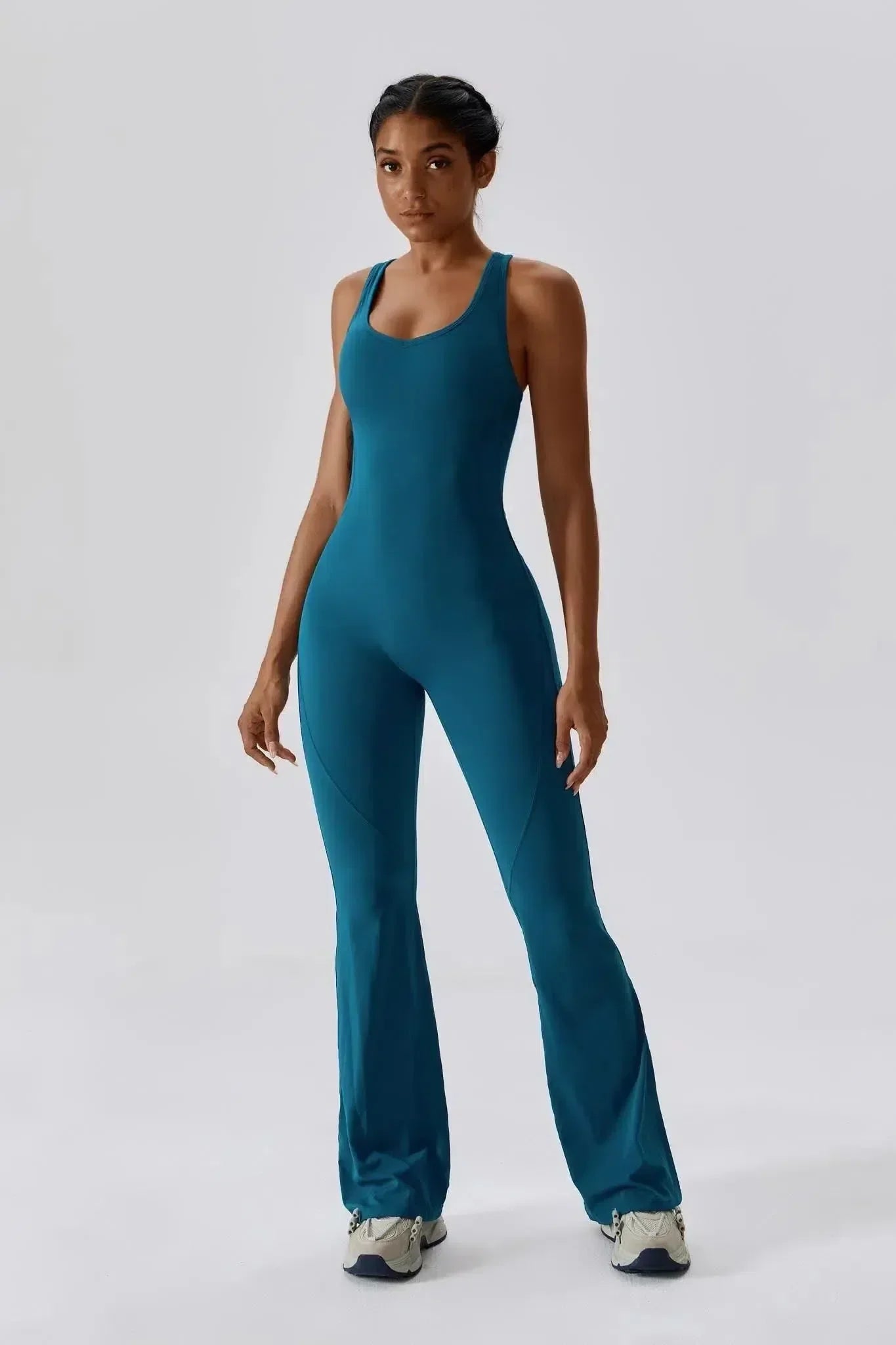 Noelia – Open-back design – Form-fitting jumpsuit-10174775460167-Ivory Ombre