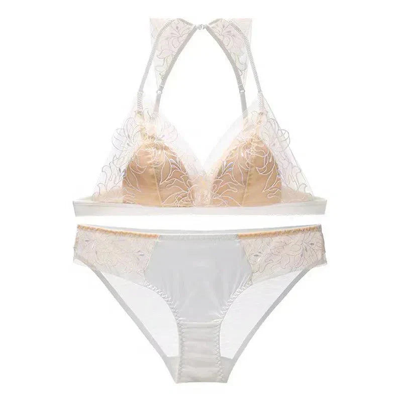 Oriana – Lace halter – Lingerie set-10174861148487-Ivory Ombre