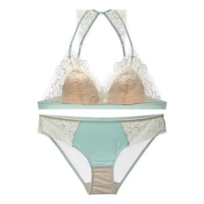 Oriana – Lace halter – Lingerie set-10174861148487-Ivory Ombre