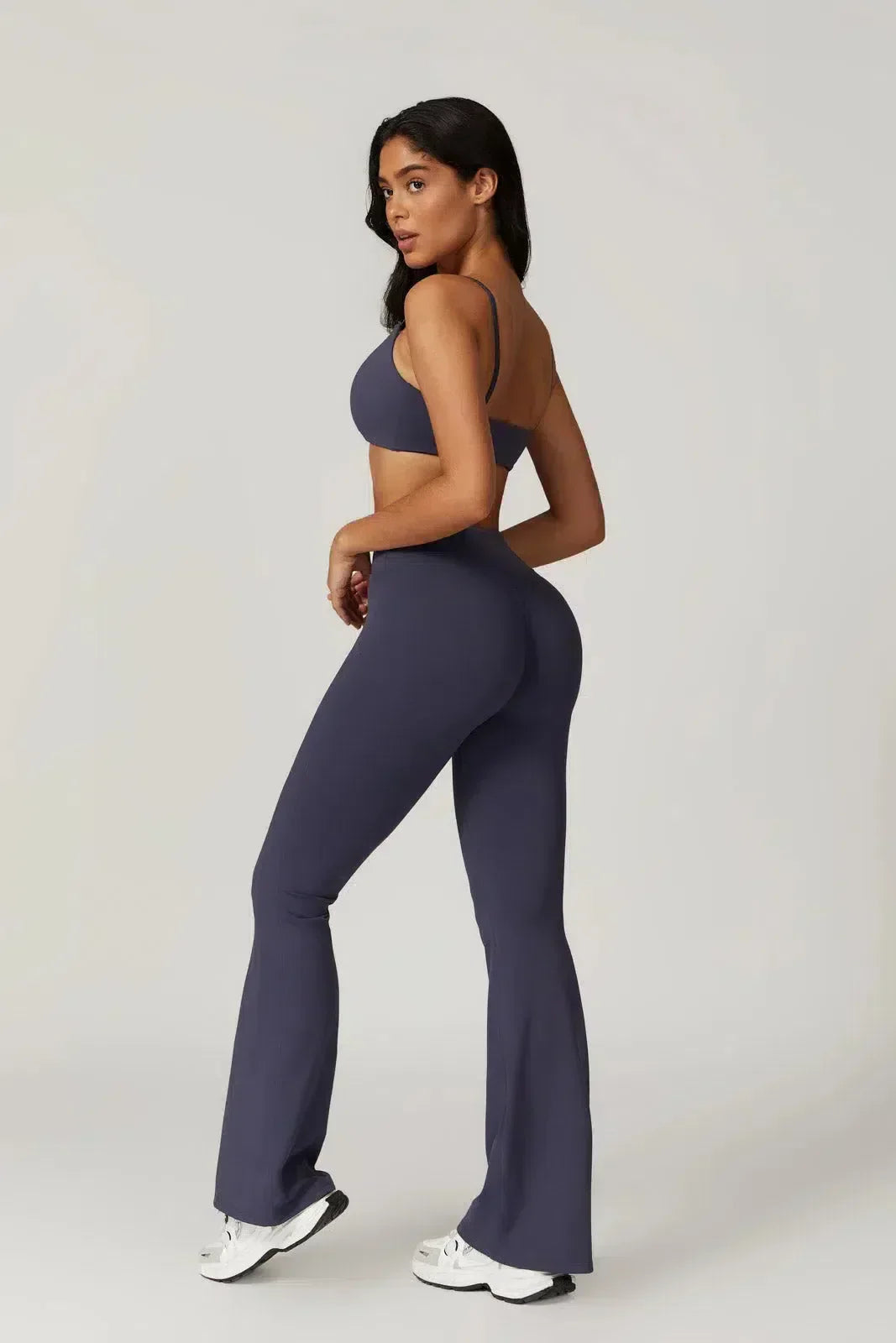 Palmira – U-neckline – Sports bra & flared leggings set-10174790009159-Ivory Ombre