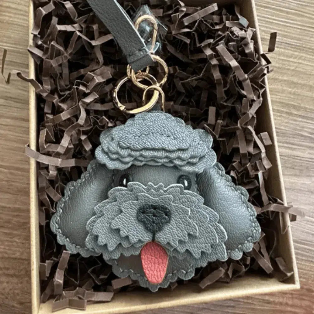 Poodle – Chic poodle design – Bag charm-10174672208199-Ivory Ombre