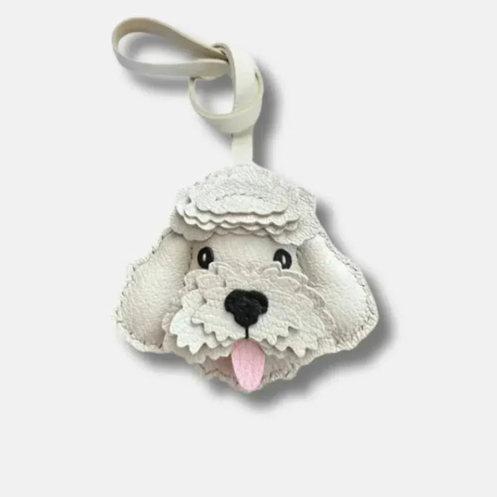 Poodle – Chic poodle design – Bag charm-10174672208199-Ivory Ombre