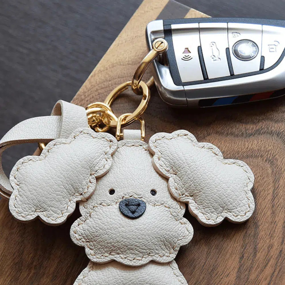 Poodle Puppy – Adorable design – Bag charm-10174681547079-Ivory Ombre