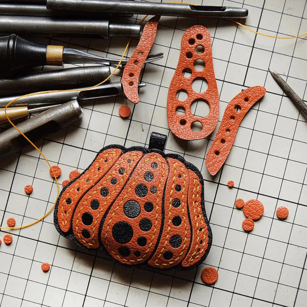 Pumpkin – Festive design – Bag charm-10174682366279-Ivory Ombre