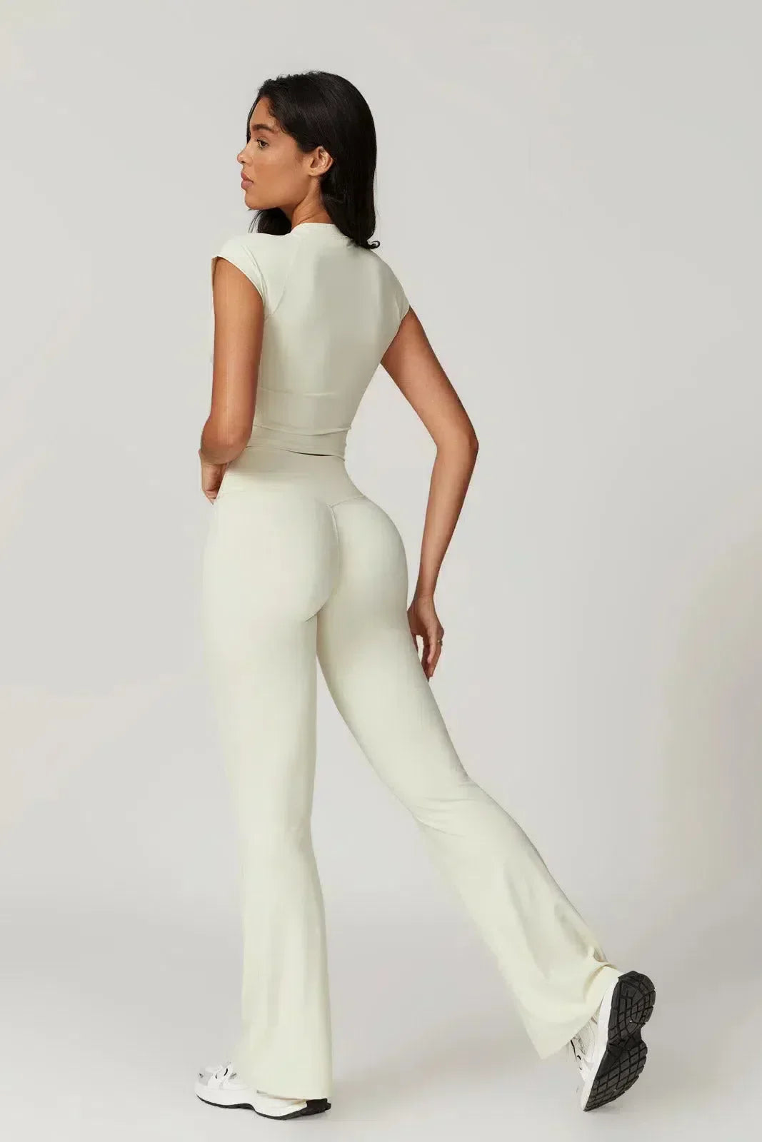 Regina – Cropped top – Top & leggings set-10174789091655-Ivory Ombre