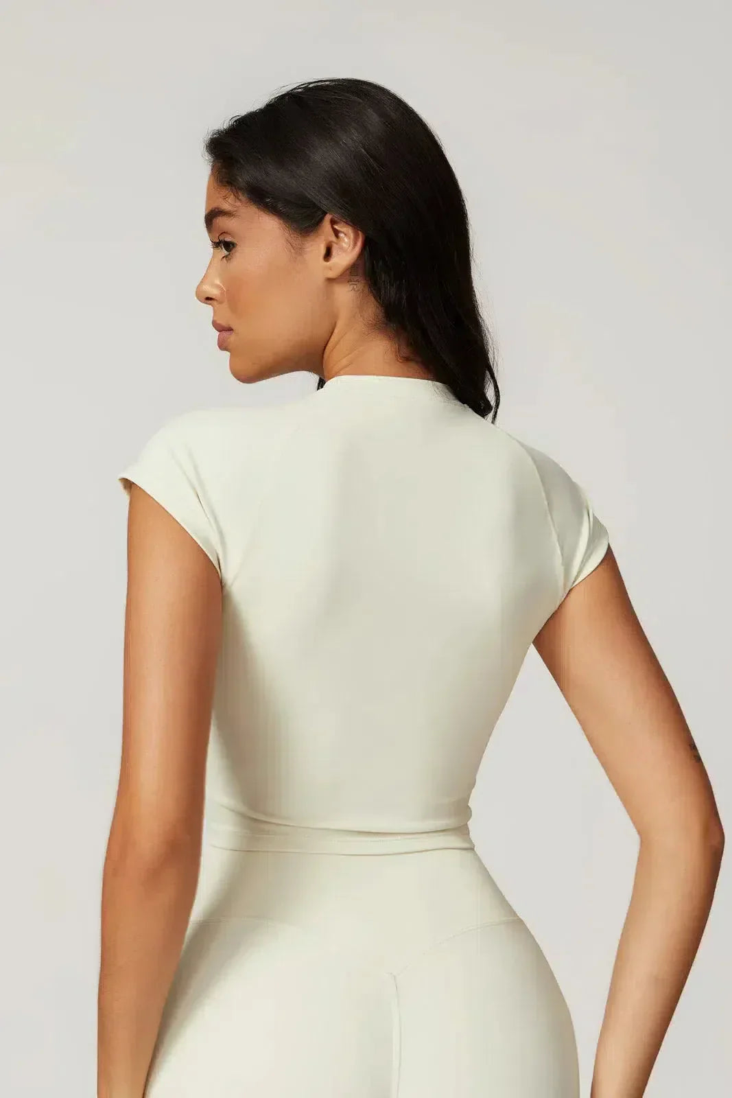 Regina – Cropped top – Top & leggings set-10174789091655-Ivory Ombre