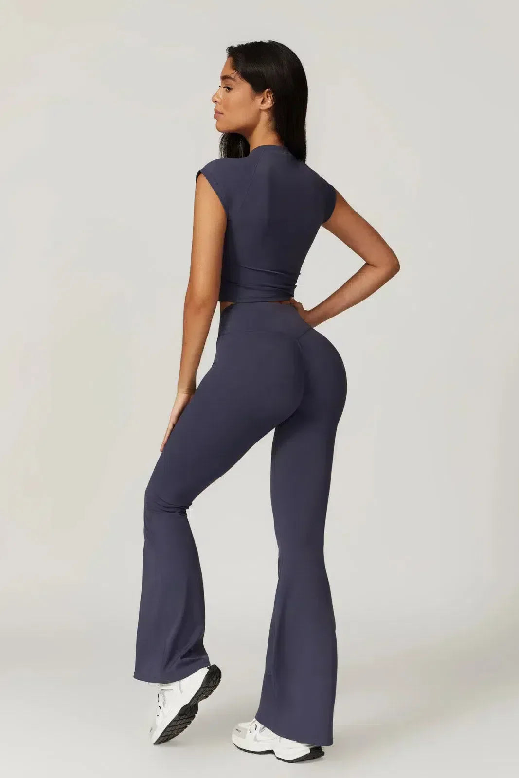 Regina – Cropped top – Top & leggings set-10174789091655-Ivory Ombre