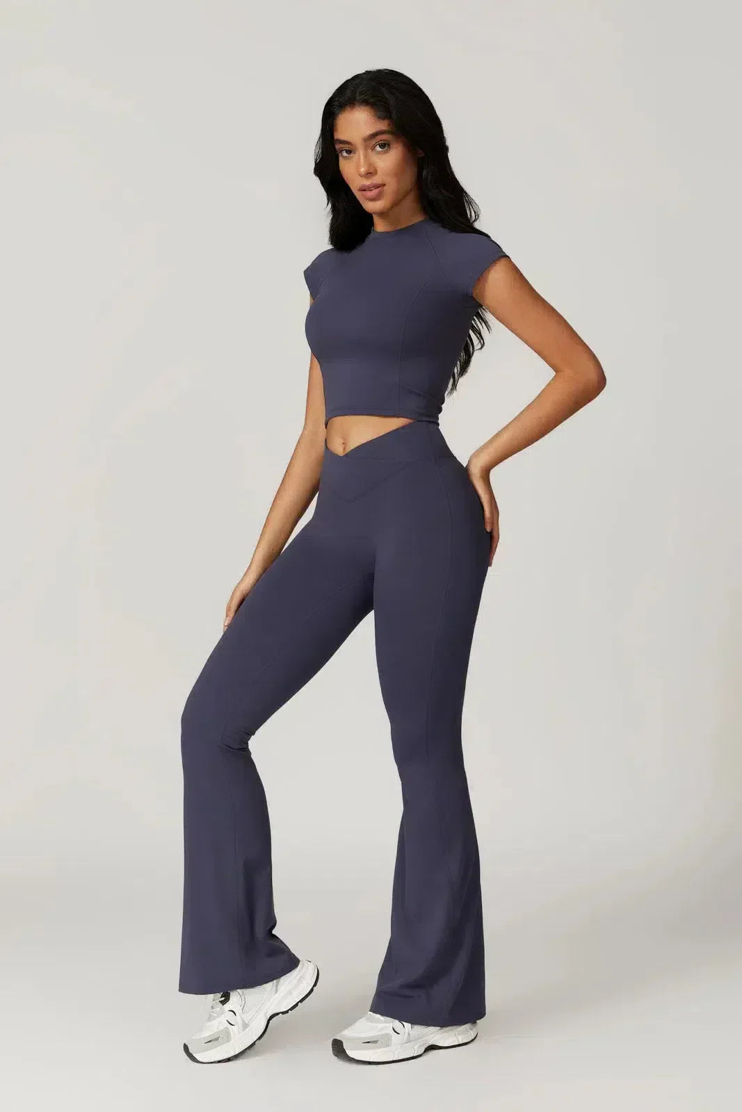 Regina – Cropped top – Top & leggings set-10174789091655-Ivory Ombre