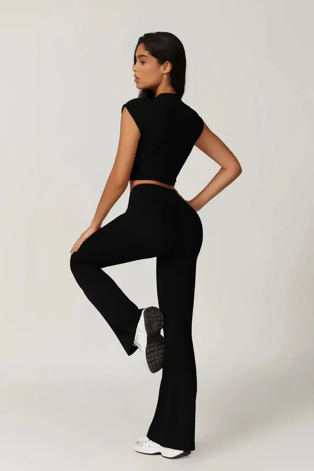 Regina – Cropped top – Top & leggings set-10174789091655-Ivory Ombre