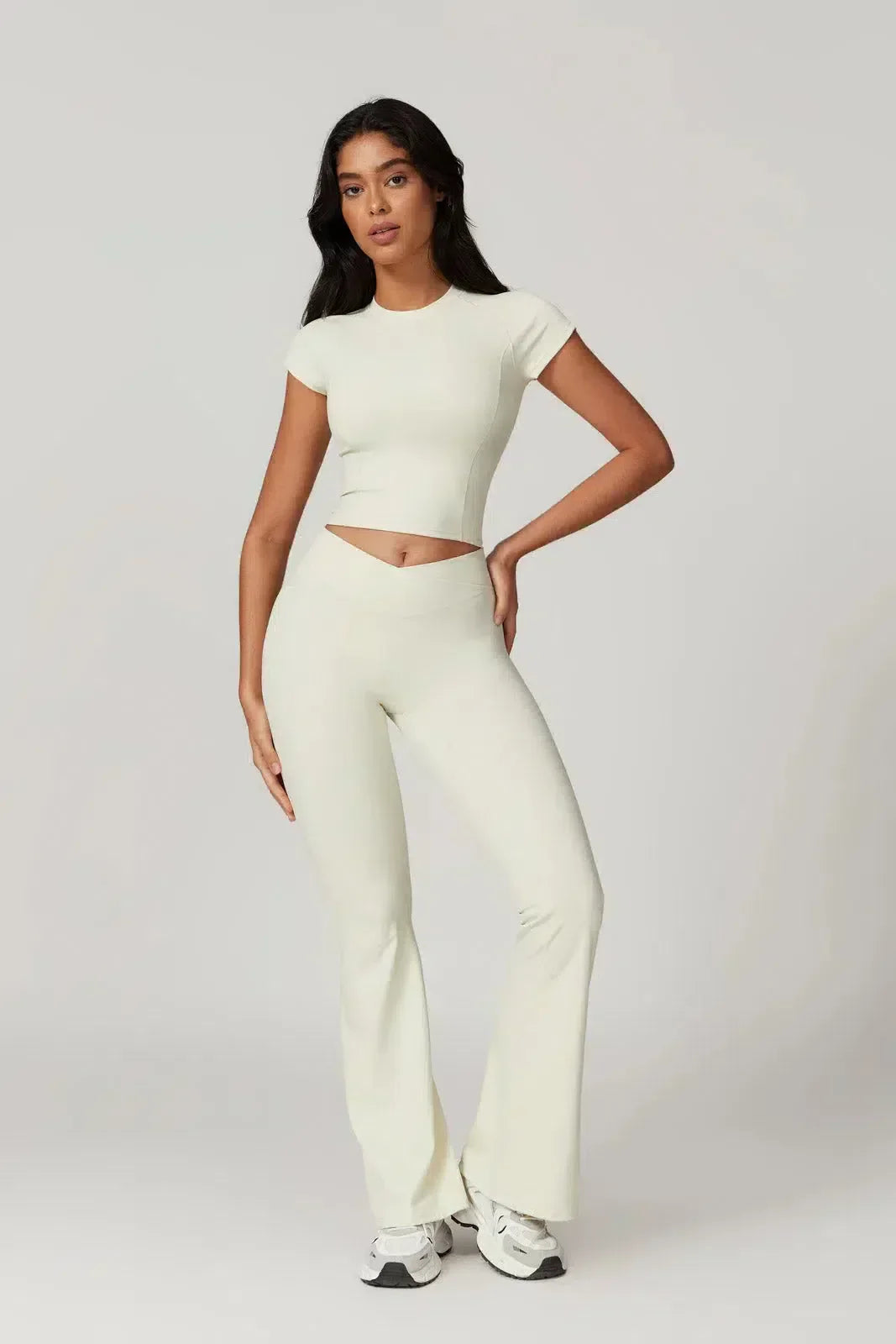 Regina – Cropped top – Top & leggings set-10174789091655-Ivory Ombre