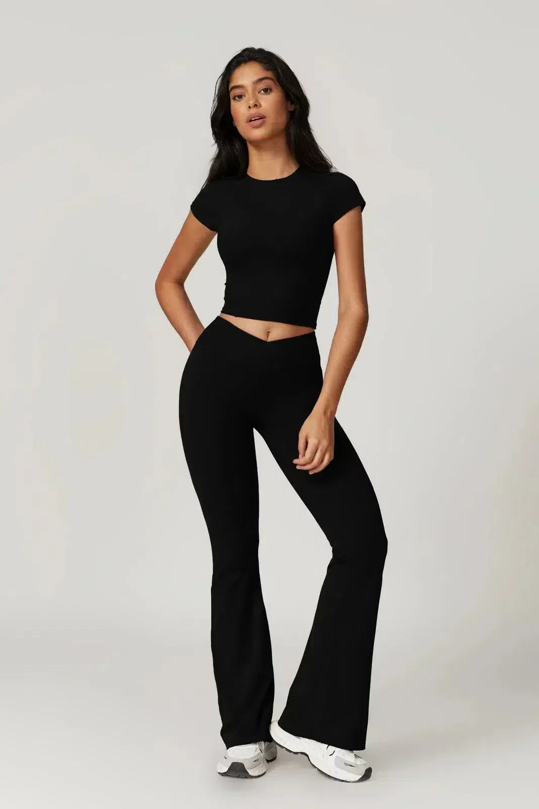 Regina – Cropped top – Top & leggings set-10174789091655-Ivory Ombre