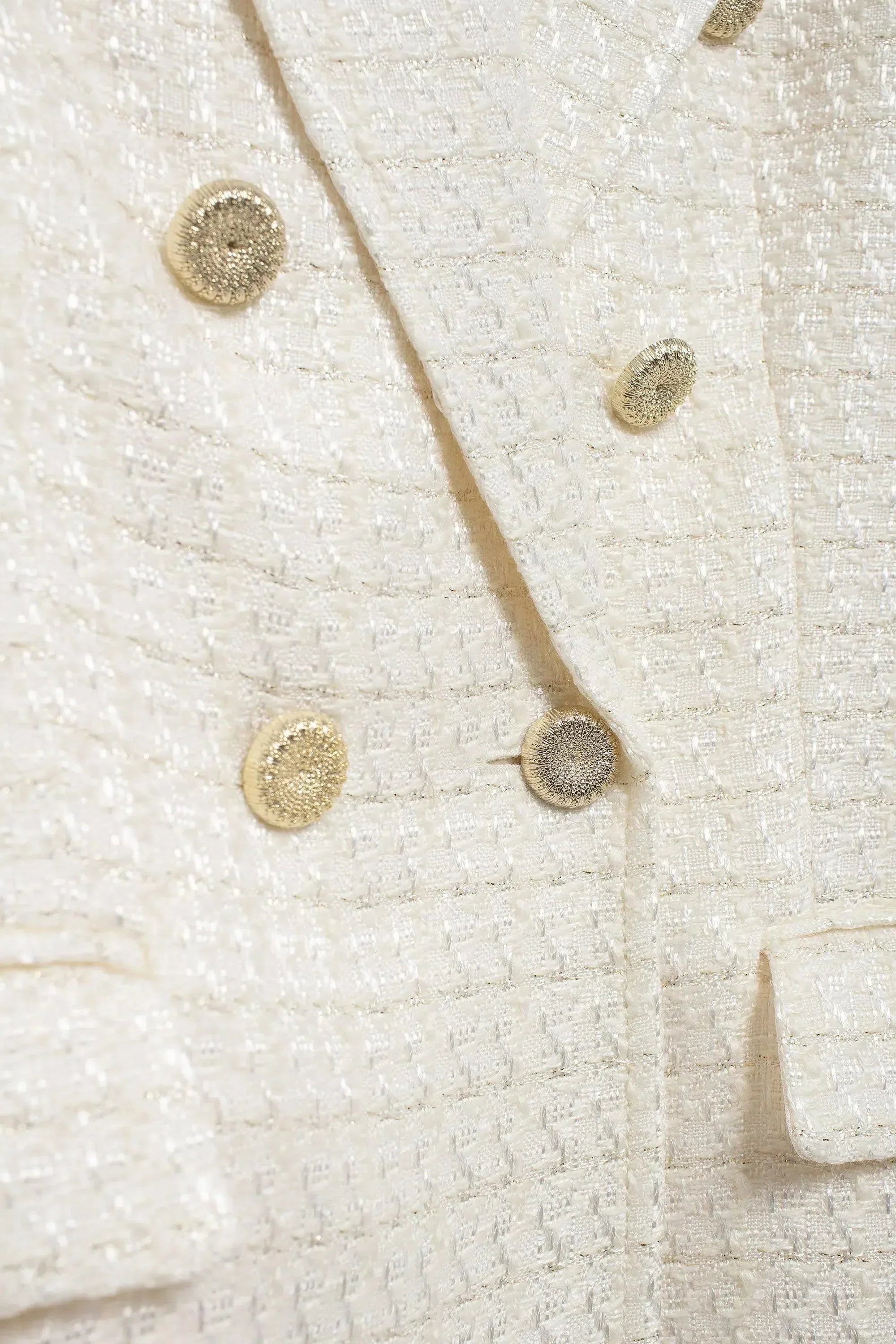 Renelle – French tweed – Blazer-10174773494087-Ivory Ombre