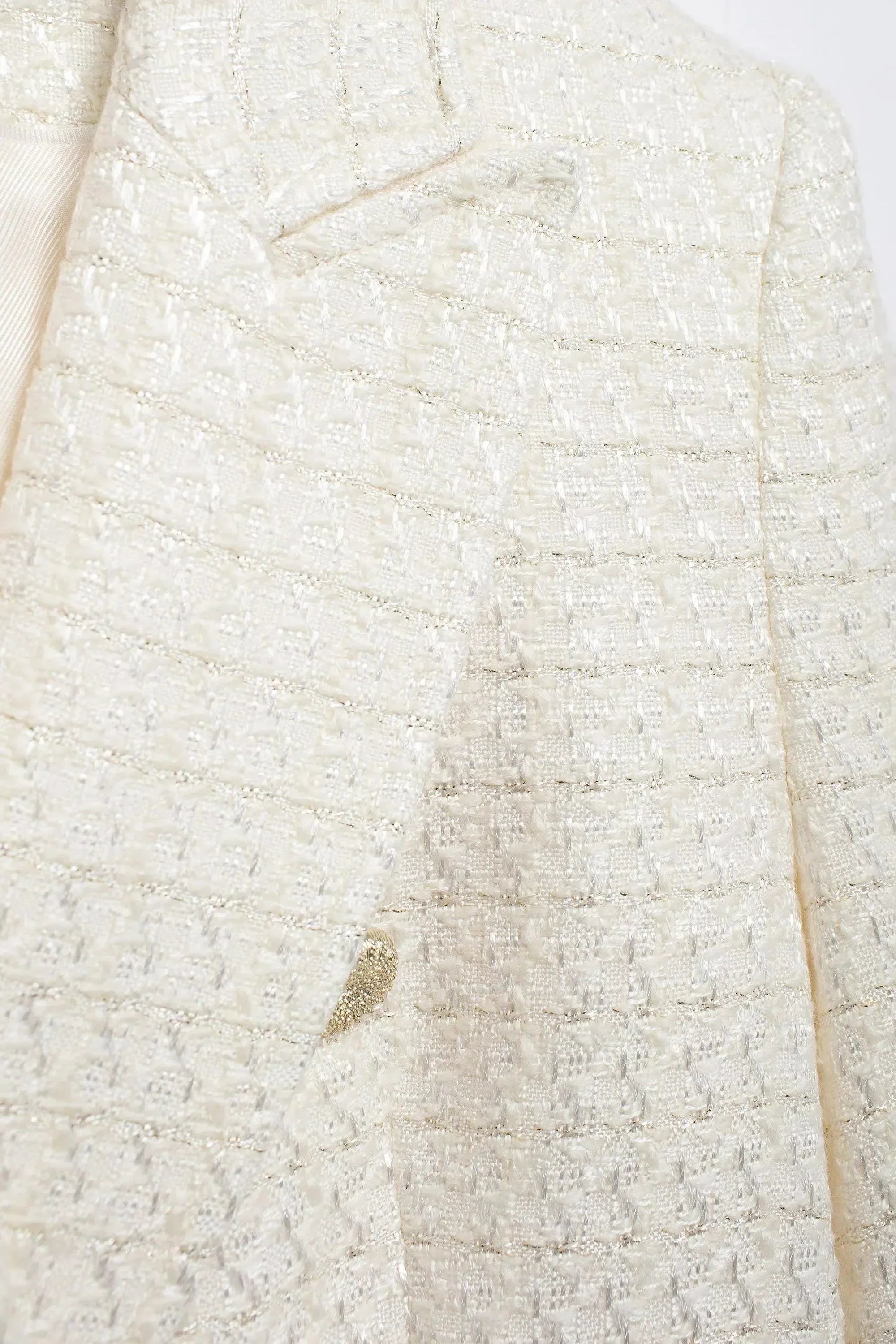 Renelle – French tweed – Blazer-10174773494087-Ivory Ombre