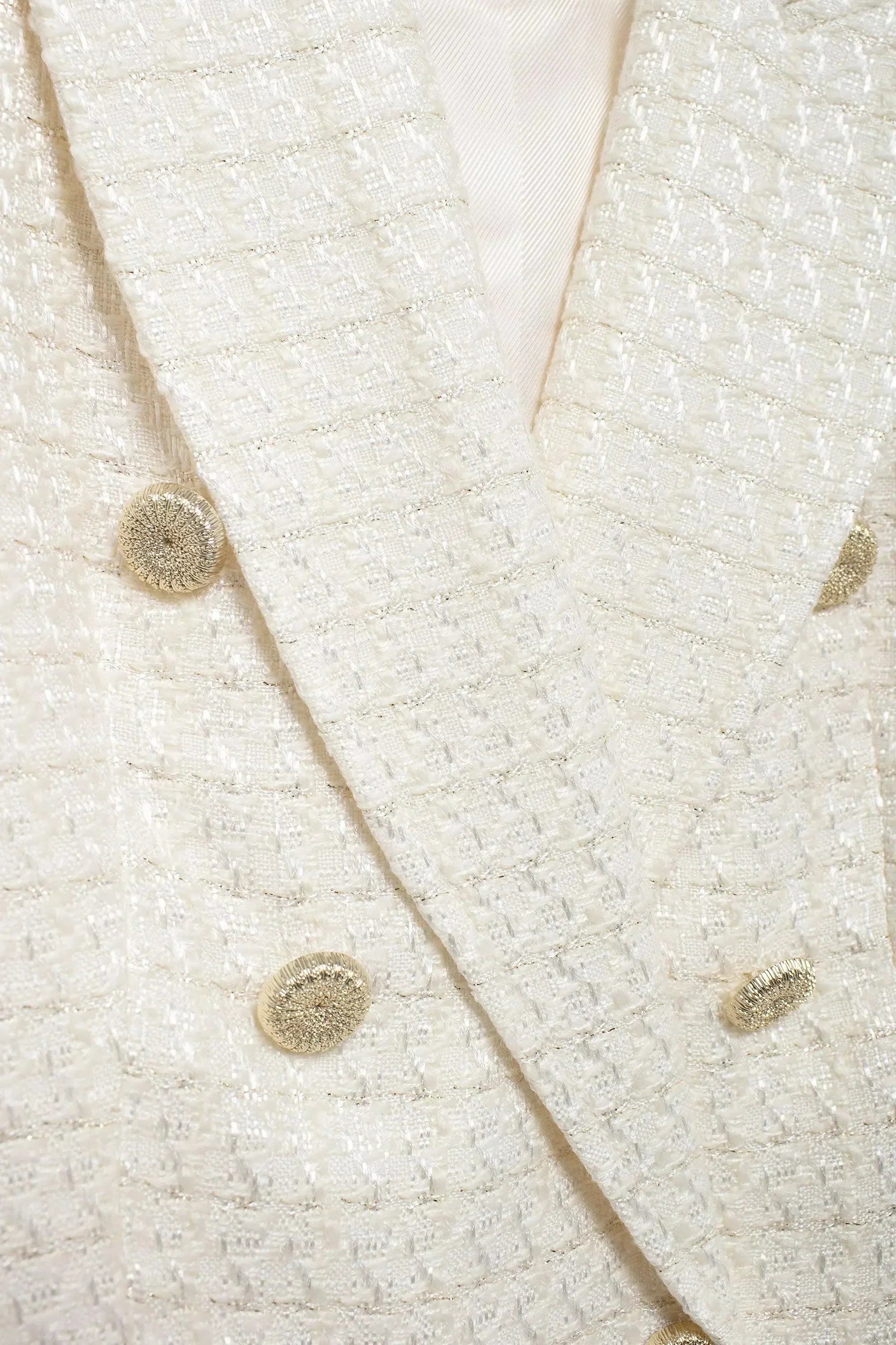 Renelle – French tweed – Blazer-10174773494087-Ivory Ombre