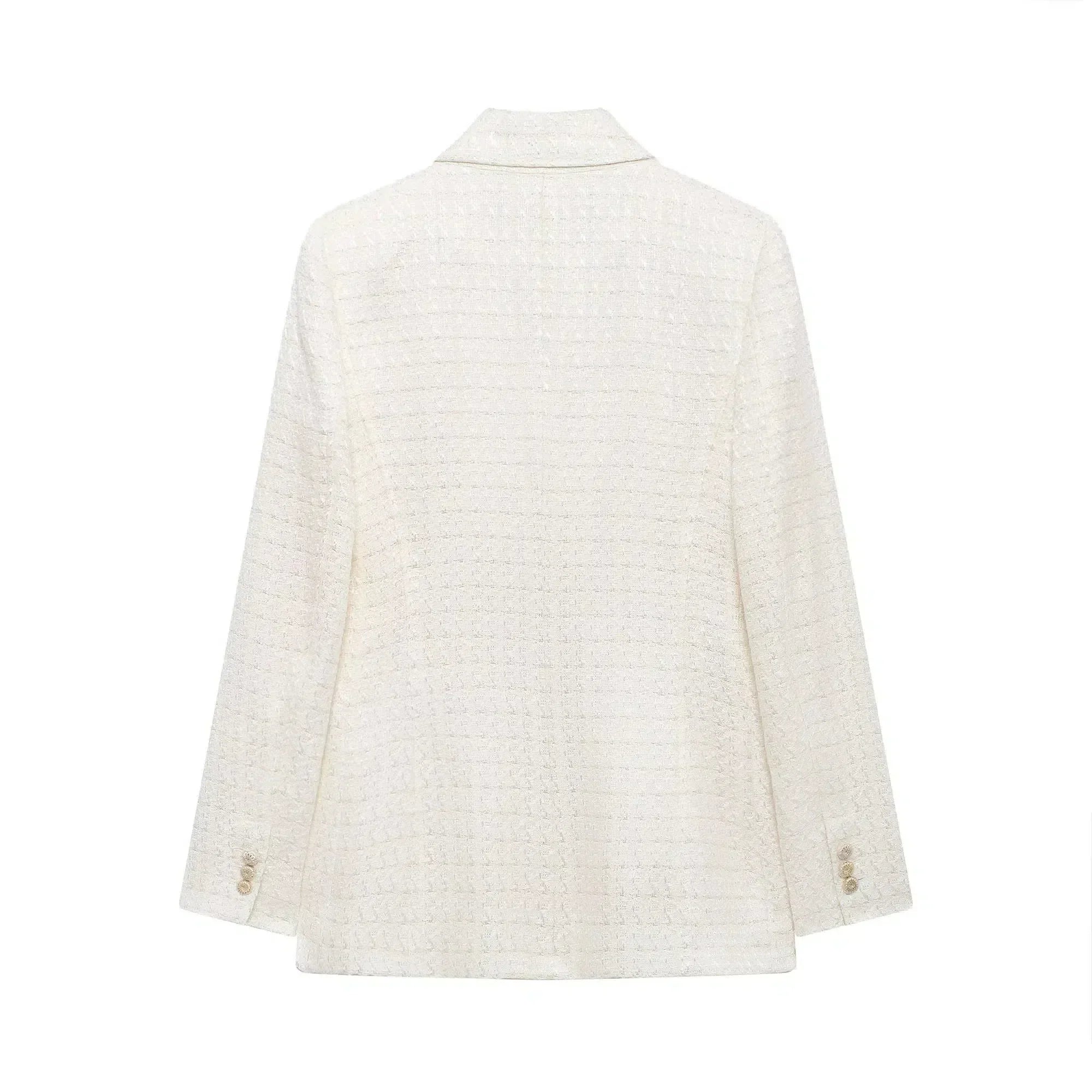 Renelle – French tweed – Blazer-10174773494087-Ivory Ombre
