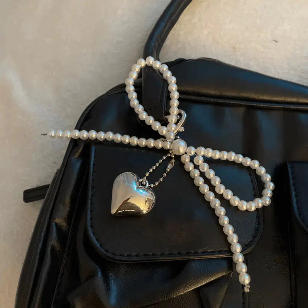 Ribbon – Elegant ribbon design – Bag charm-10174674207047-Ivory Ombre