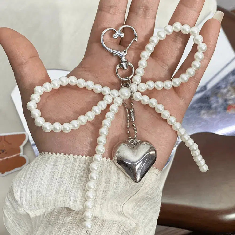 Ribbon – Elegant ribbon design – Bag charm-10174674207047-Ivory Ombre