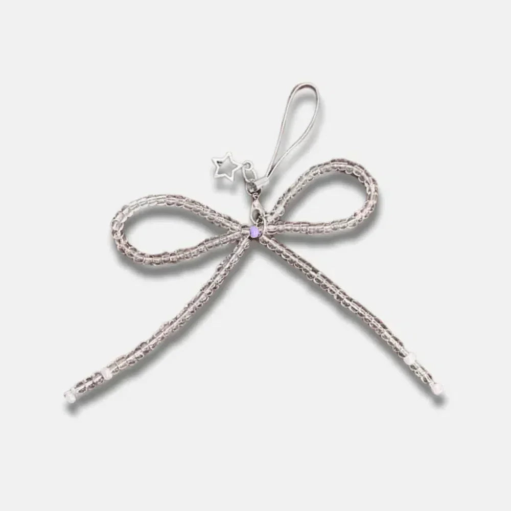 Ribbon – Elegant ribbon design – Bag charm-10174674207047-Ivory Ombre