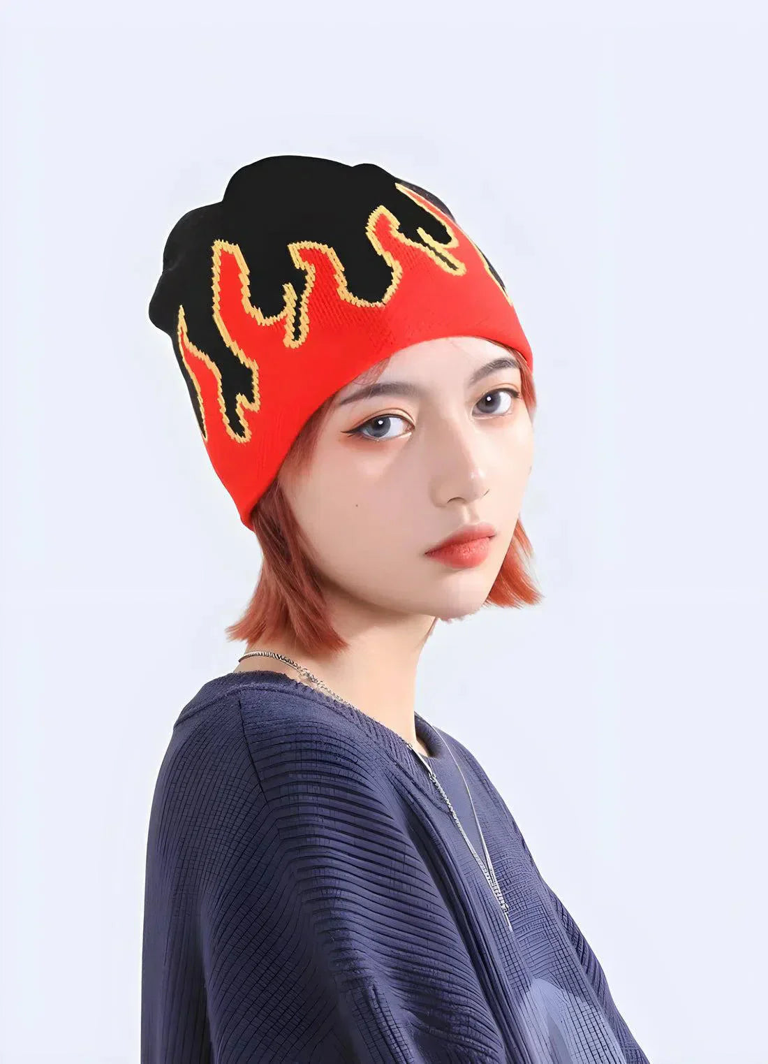 Rosalisse – Rib-knit flame – Beanie-10174658576711-Ivory Ombre