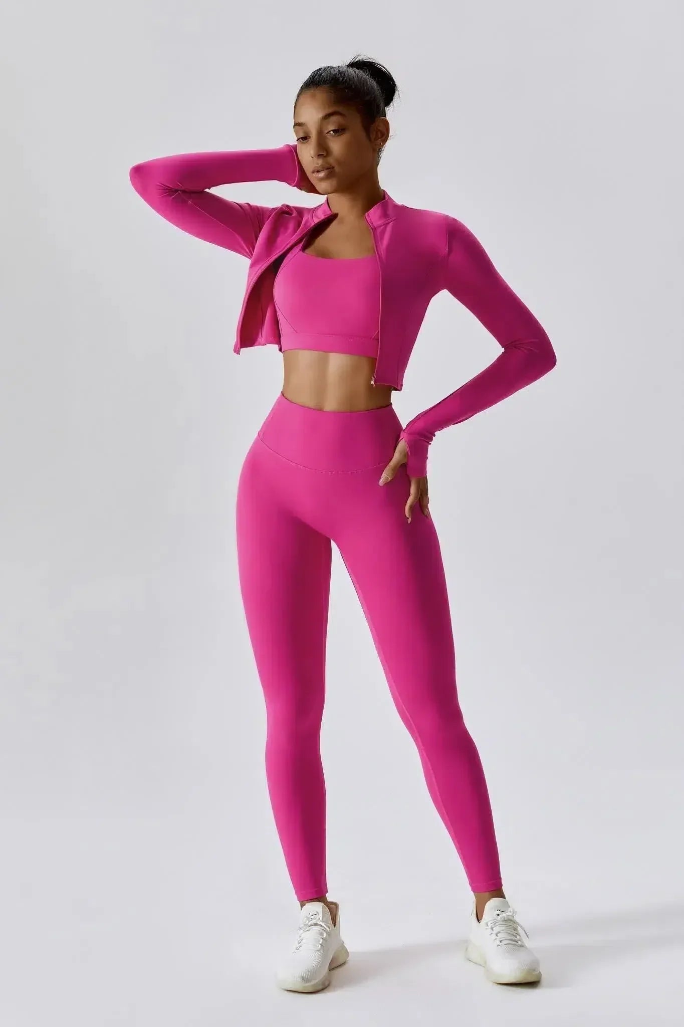 Salvatrice – 3-piece set – Sculpting activewear-10174787748167-Ivory Ombre