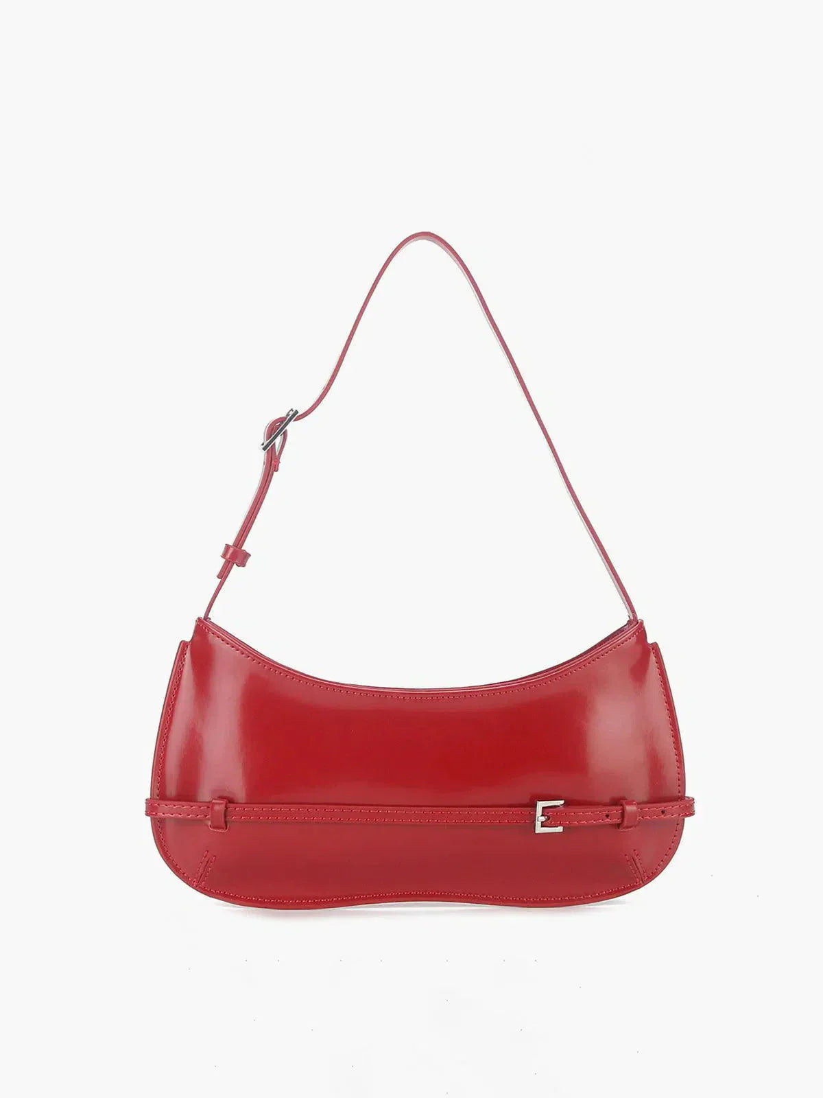 Scarlett – Geometric pattern – Dome shoulder bag-10174664704327-Ivory Ombre