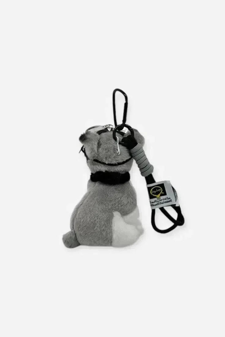Schnauzer Aviator – Playful design – Bag charm-10174676730183-Ivory Ombre