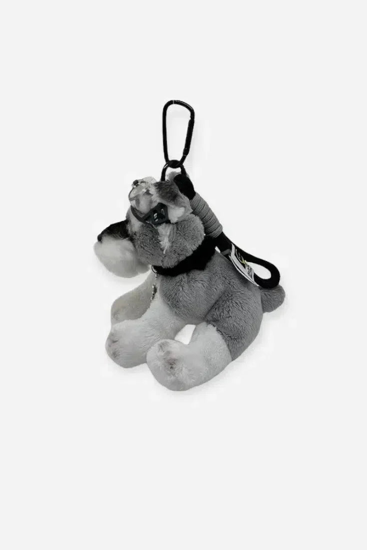 Schnauzer Aviator – Playful design – Bag charm-10174676730183-Ivory Ombre