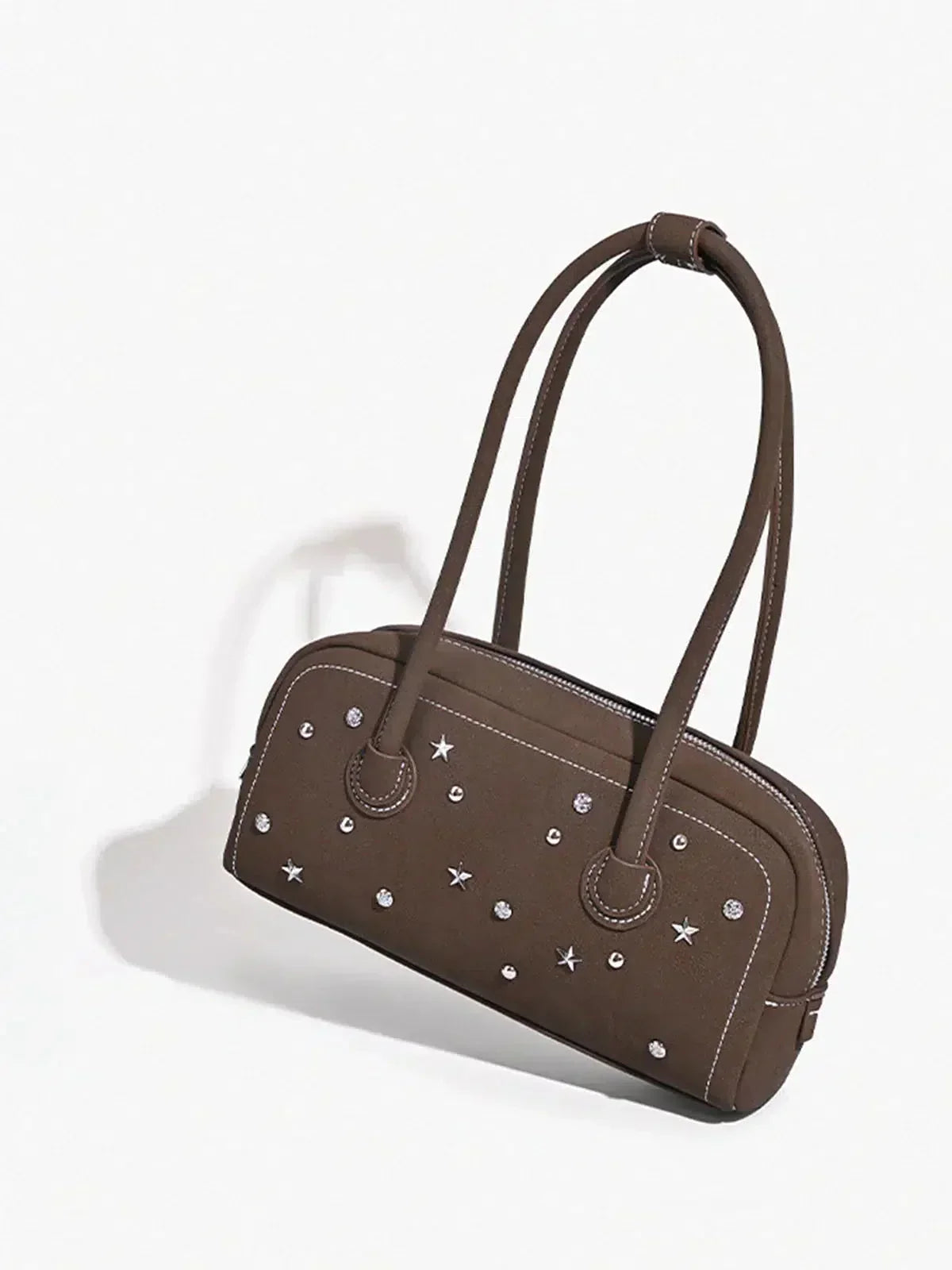Sephine – Rhinestone handle – Chic sparkle bag-10174665392455-Ivory Ombre