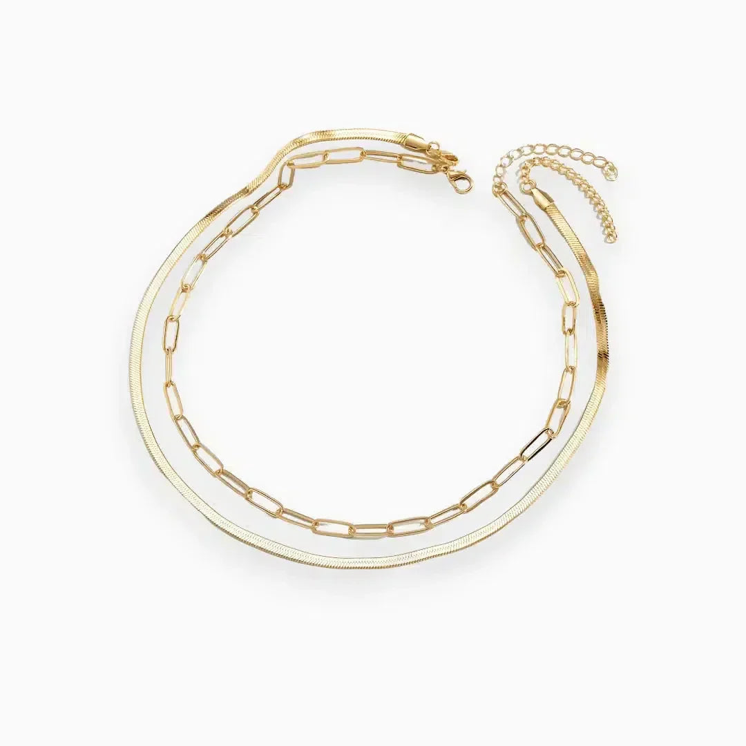 Serpentia – Snake-chain design – Necklace-10173354934599-Ivory Ombre