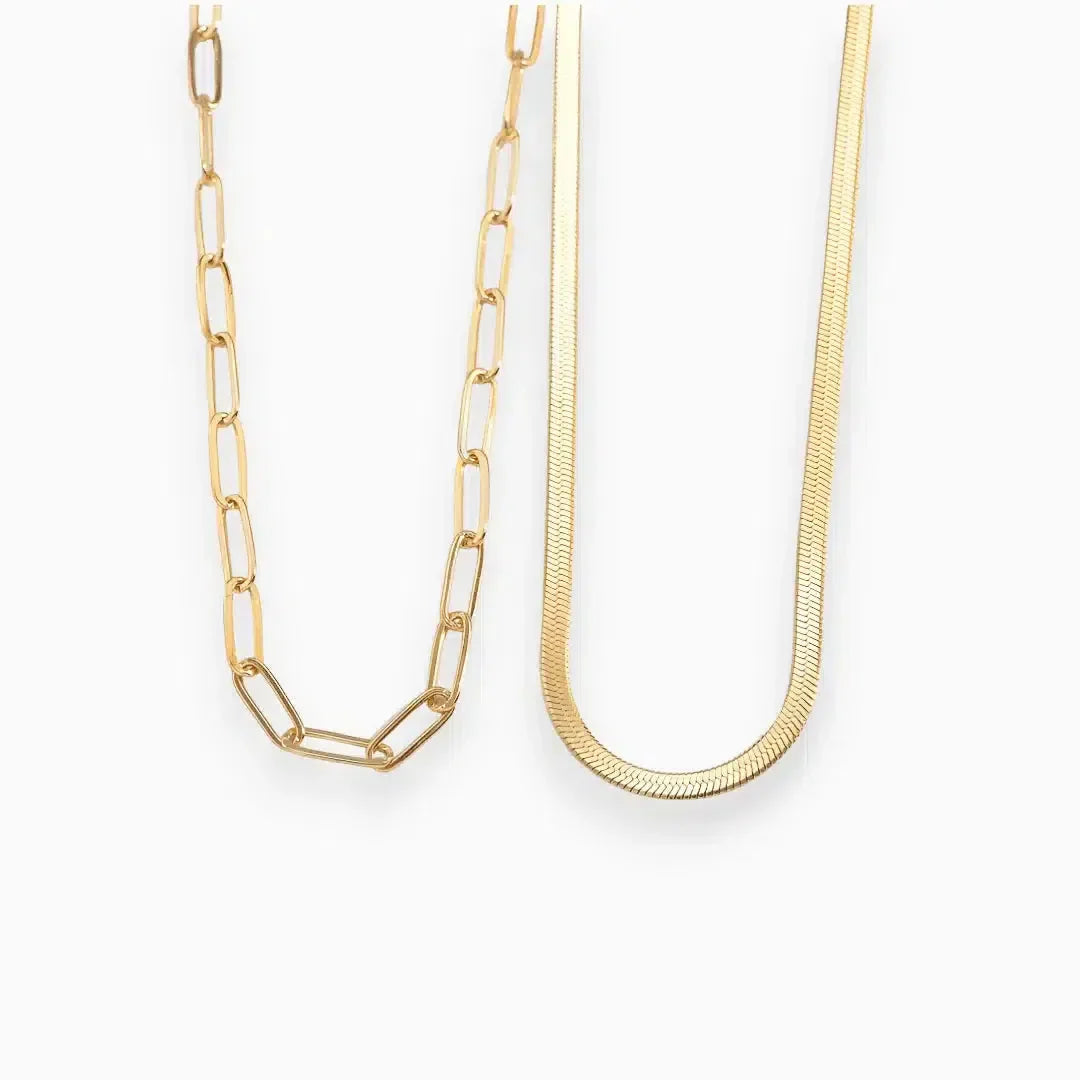 Serpentia – Snake-chain design – Necklace-10173354934599-Ivory Ombre