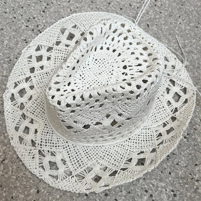 Solara – Open weave – Straw cowboy hat-10174849417543-Ivory Ombre