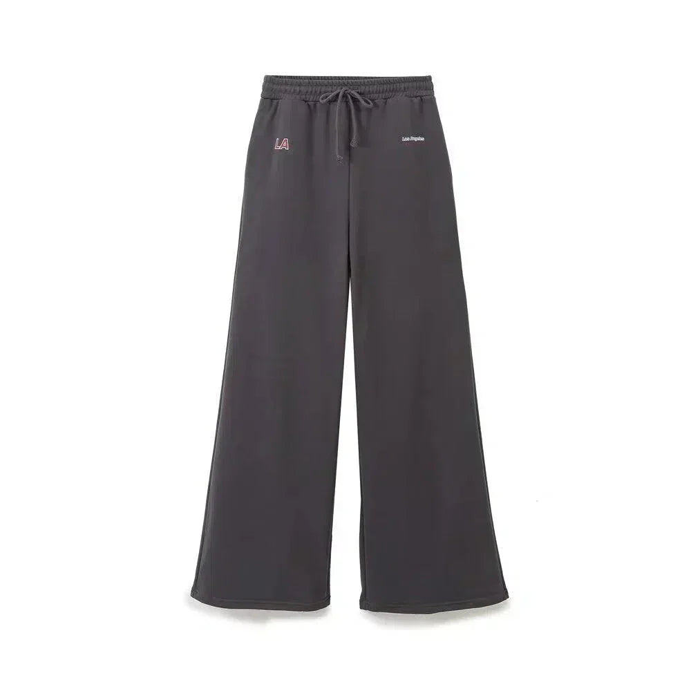 Soleil – Crew neck sweatshirt & jogger-style pants – Los Angeles lounge set-10174845747527-Ivory Ombre