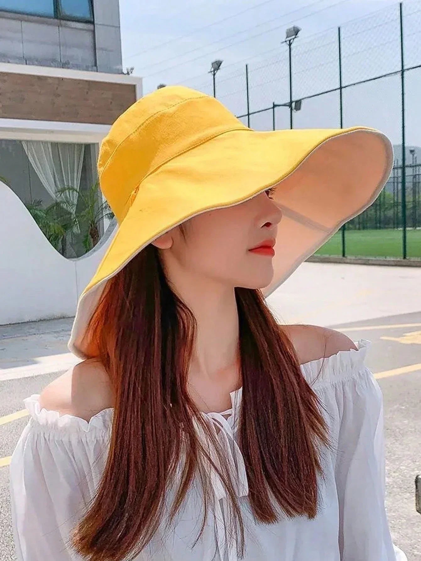 Solmira – Wide brim – Reversible sun hat-10174850859335-Ivory Ombre