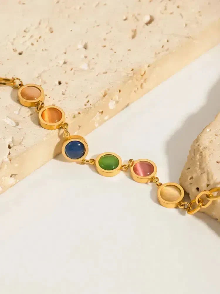 Tariel – Colorful stones – Stone-accent bracelet-10173354082631-Ivory Ombre