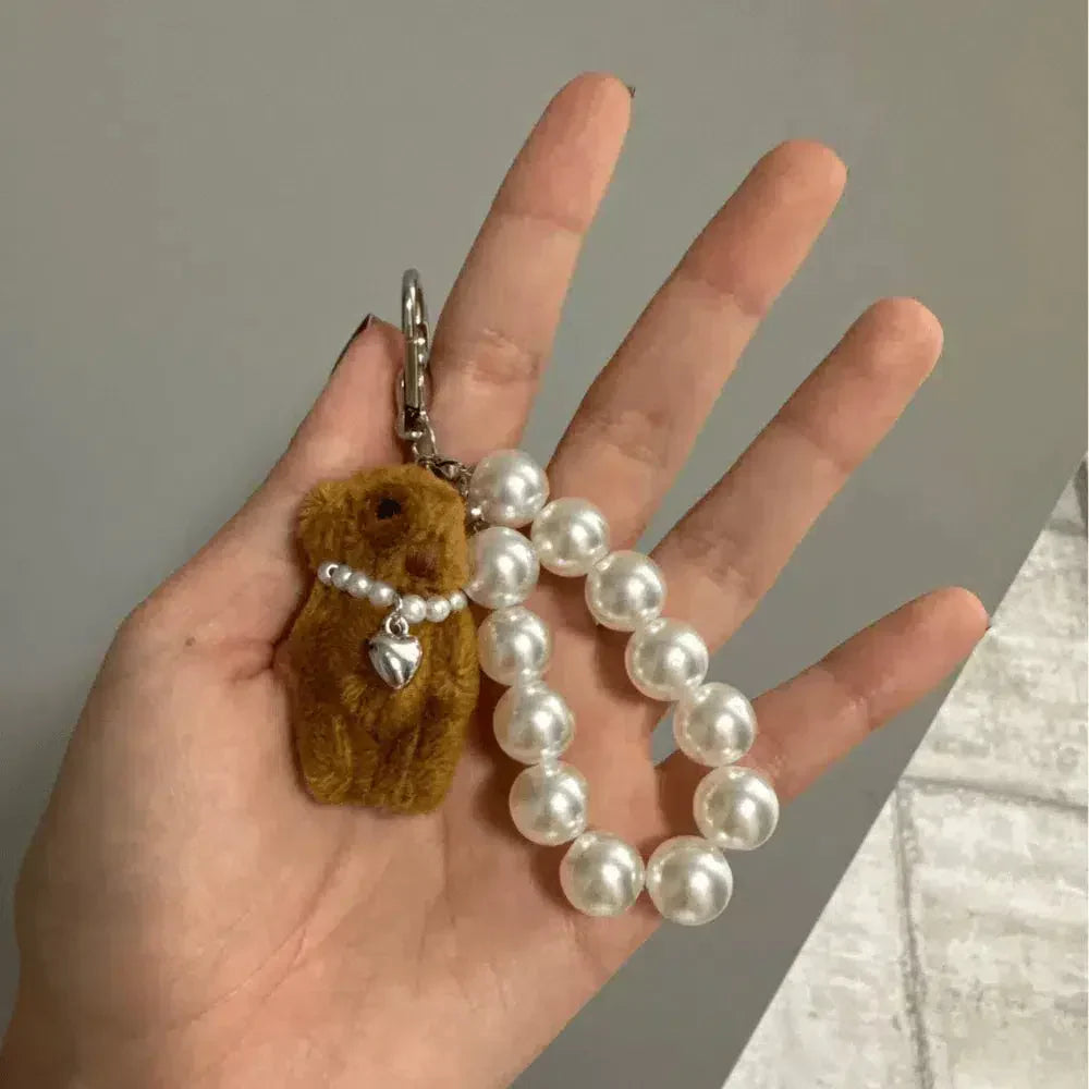 Teddy bear – Adorable teddy bear design – Bag charm-10174668439879-Ivory Ombre