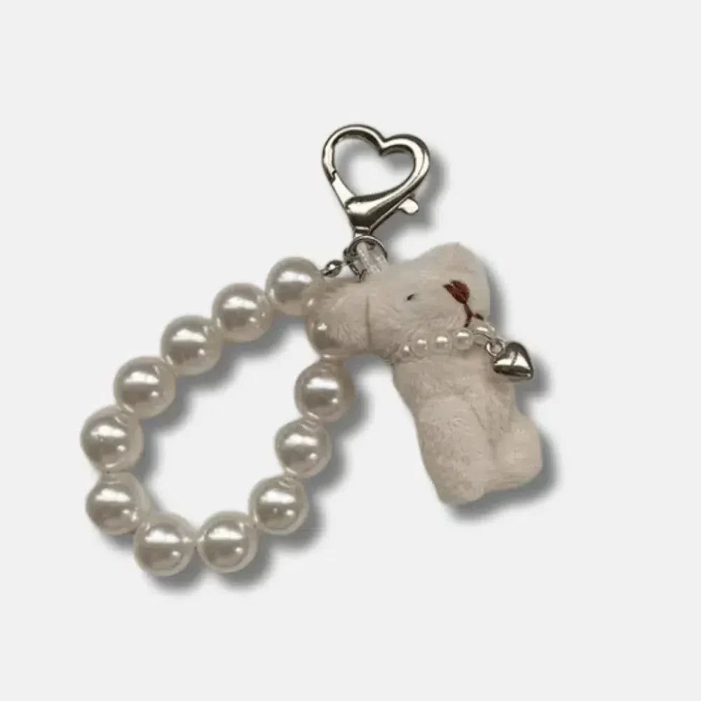 Teddy bear – Adorable teddy bear design – Bag charm-10174668439879-Ivory Ombre