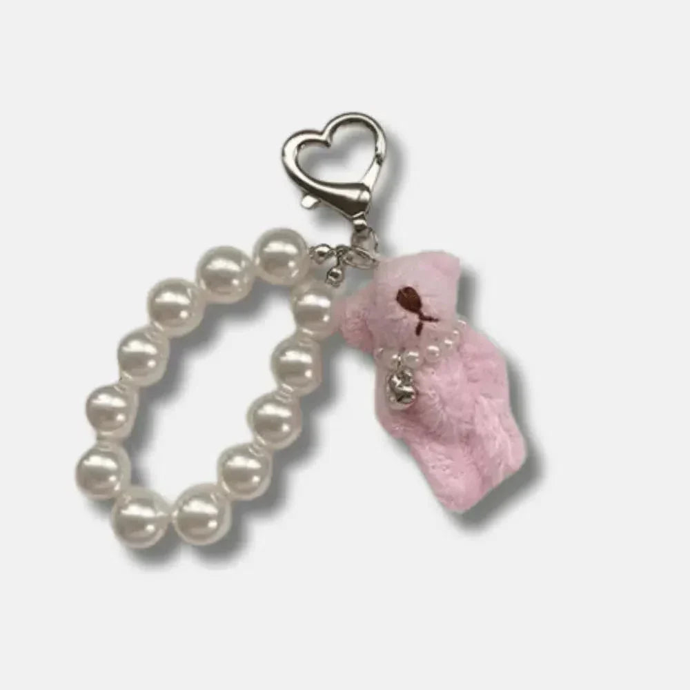 Teddy bear – Adorable teddy bear design – Bag charm-10174668439879-Ivory Ombre