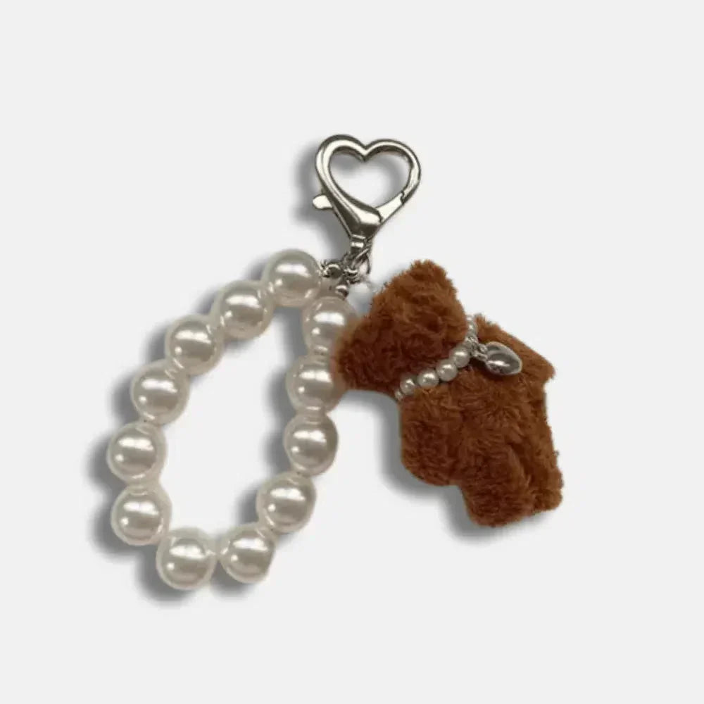 Teddy bear – Adorable teddy bear design – Bag charm-10174668439879-Ivory Ombre