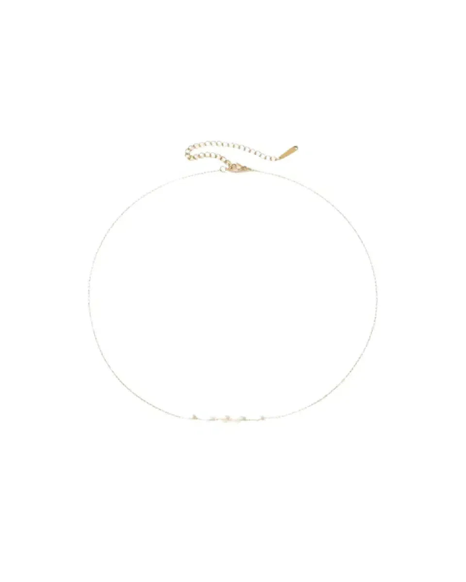 Velinia – Freshwater pearl detail – Necklace-10173355229511-Ivory Ombre