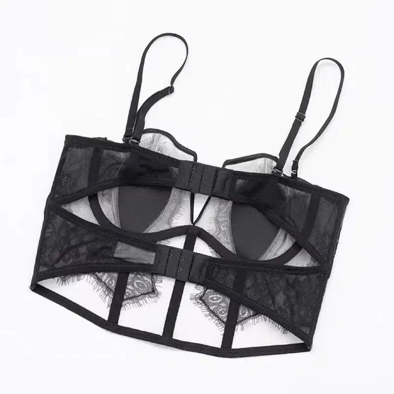 Violetta – Lace corset – Lingerie set-10174861607239-Ivory Ombre