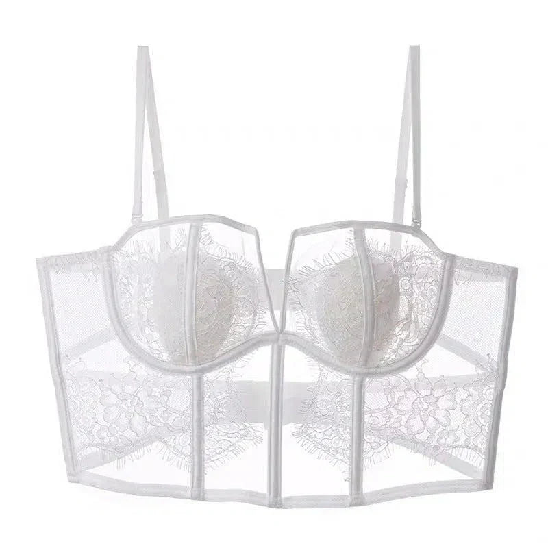 Violetta – Lace corset – Lingerie set-10174861607239-Ivory Ombre