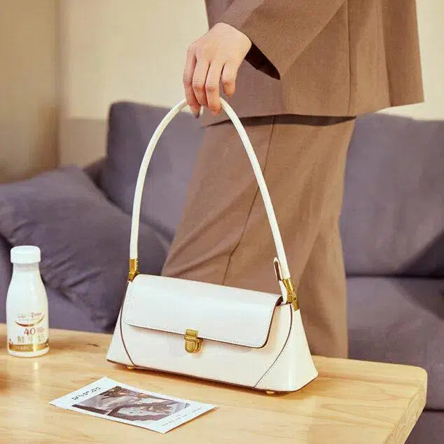 Viviana – Sleek refined design – E/W shoulder bag-10174660772167-Ivory Ombre