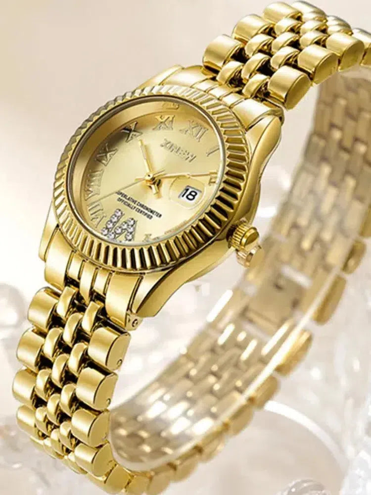 Winslet – Zirconia stones – Gold-tone watch-10173356769607-Ivory Ombre