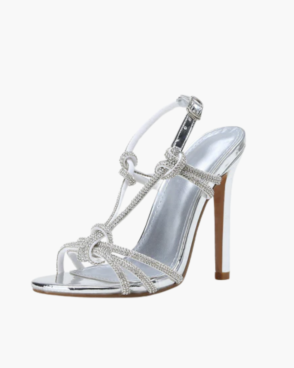 Zélie – Sparkling design – Rhinestone multi-strap heels-10174765793607-Ivory Ombre