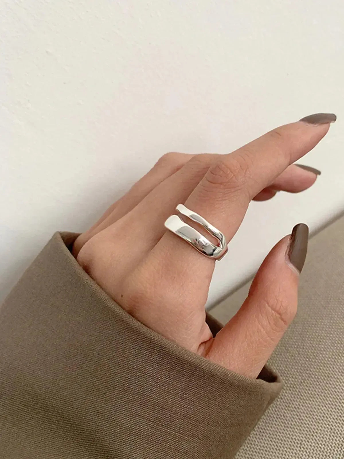Zenitha – Moon design – Silver ring-10173353689415-Ivory Ombre