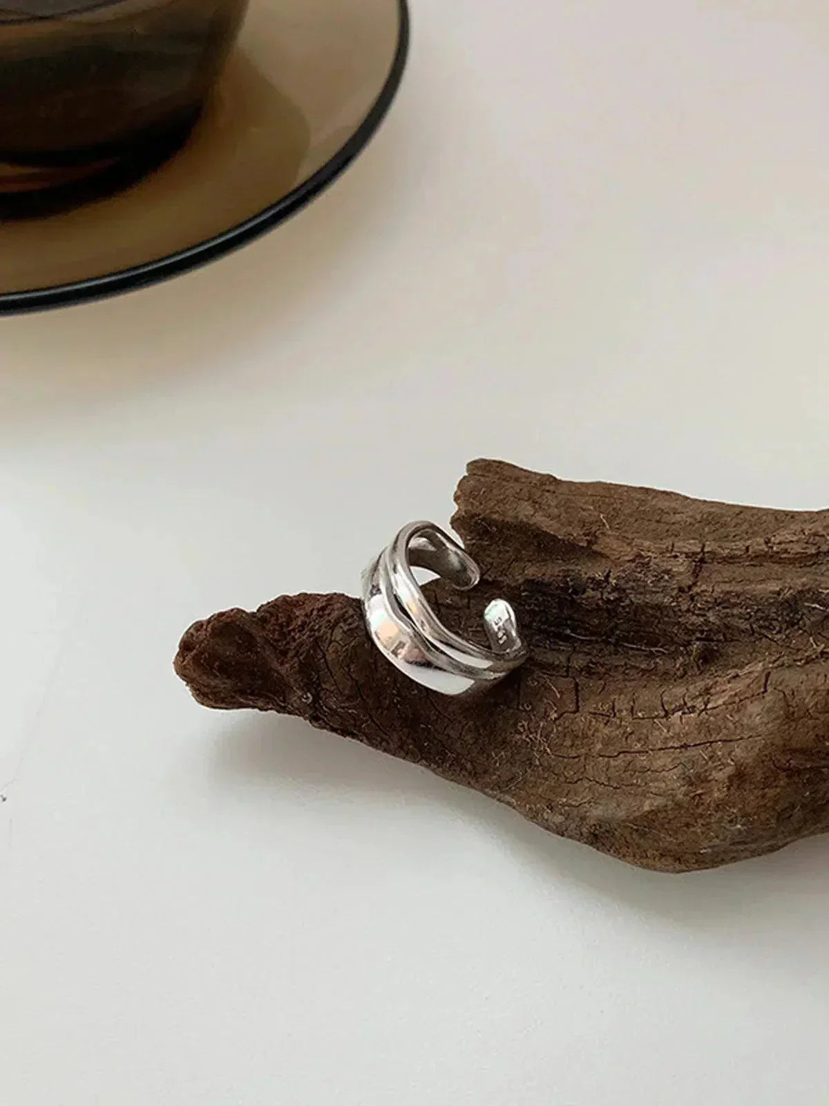 Zenitha – Moon design – Silver ring-10173353689415-Ivory Ombre