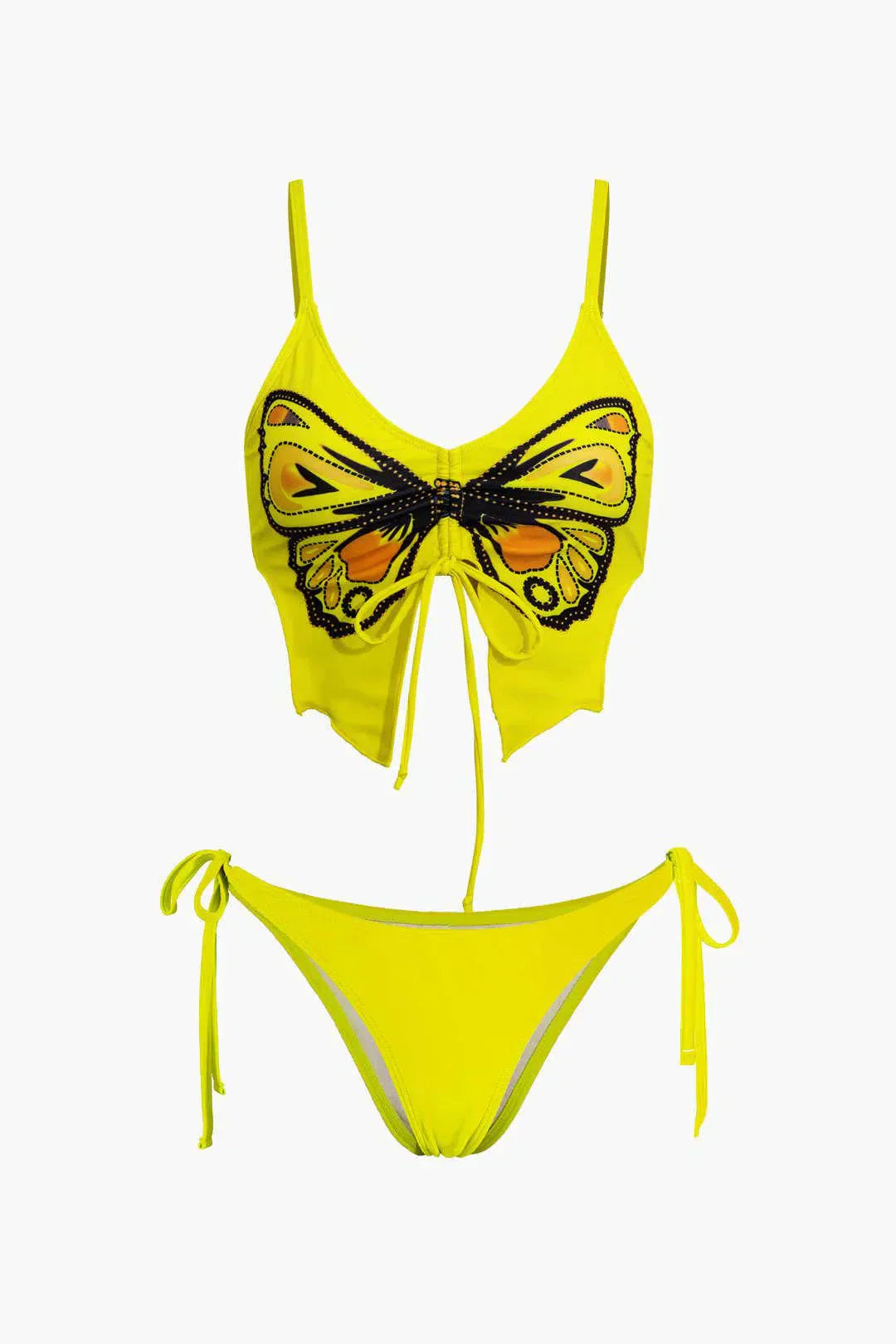 Zirlea – Butterfly pattern – Swimwear set-10174711300423-Ivory Ombre
