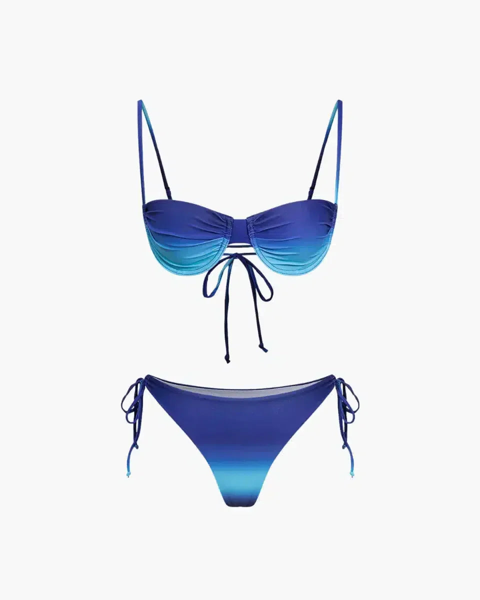 Zonara – Vibrant gradient – Ombre bikini set-10174707827015-Ivory Ombre